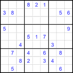 Судоку 9х9 #1987 очень трудный Судоку 9х9 #1987 очень трудный