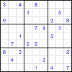 Судоку 9х9 #1988 очень трудный Судоку 9х9 #1988 очень трудный