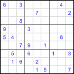Судоку 9х9 #1993 очень трудный Судоку 9х9 #1993 очень трудный