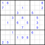 Судоку 9х9 #1996 очень трудный Судоку 9х9 #1996 очень трудный
