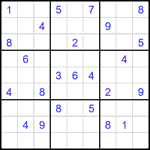 Судоку 9х9 #1998 очень трудный Судоку 9х9 #1998 очень трудный