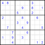 Судоку 9х9 #1999 очень трудный Судоку 9х9 #1999 очень трудный