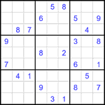 Судоку 9х9 #2000 очень трудный Судоку 9х9 #2000 очень трудный