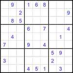 Судоку 9х9 #2003 очень трудный