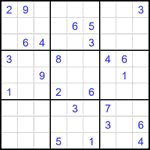 Судоку 9х9 #2007 очень трудный
