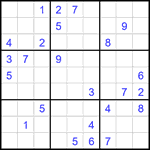 Судоку 9х9 #2009 очень трудный Судоку 9х9 #2009 очень трудный