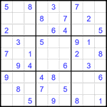 Судоку 9х9 #2051 легкий