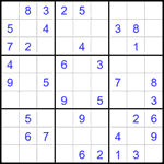 Судоку 9х9 #2053 легкий Судоку 9х9 #2053 легкий