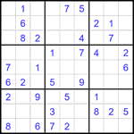 Судоку 9х9 #2063 легкий Судоку 9х9 #2063 легкий