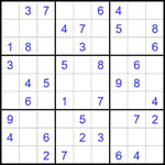 Судоку 9х9 #2064 легкий Судоку 9х9 #2064 легкий