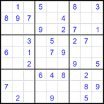 Судоку 9х9 #2066 легкий Судоку 9х9 #2066 легкий