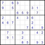 Судоку 9х9 #2071 легкий Судоку 9х9 #2071 легкий