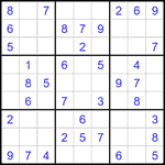 Судоку 9х9 #2073 легкий