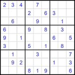 Судоку 9х9 #2075 легкий