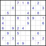 Судоку 9х9 #2076 легкий