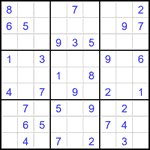 Судоку 9х9 #2077 легкий