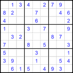 Судоку 9х9 #2078 легкий Судоку 9х9 #2078 легкий