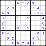 Судоку 9х9 #2079 легкий Судоку 9х9 #2079 легкий