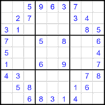 Судоку 9х9 #2083 легкий