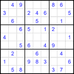 Судоку 9х9 #2084 легкий