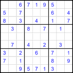 Судоку 9х9 #2085 легкий