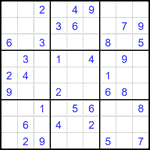 Судоку 9х9 #2086 легкий