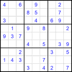 Судоку 9х9 #2087 легкий