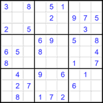 Судоку 9х9 #2089 легкий