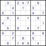 Судоку 9х9 #2090 легкий