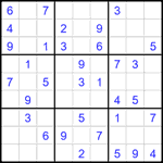 Судоку 9х9 #2091 легкий
