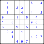 Судоку 9х9 #2096 легкий