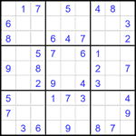 Судоку 9х9 #2097 легкий