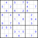 Судоку 9х9 #2099 легкий
