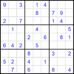 Судоку 9х9 #2101 легкий