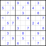 Судоку 9х9 #2102 легкий