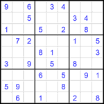 Судоку 9х9 #2106 легкий