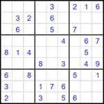 Судоку 9х9 #2107 легкий