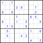 Судоку 9х9 #2025 средний Судоку 9х9 #2025 средний