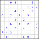 Судоку 9х9 #2028 средний Судоку 9х9 #2028 средний