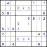 Судоку 9х9 #2030 средний Судоку 9х9 #2030 средний