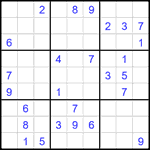 Судоку 9х9 #2032 средний Судоку 9х9 #2032 средний