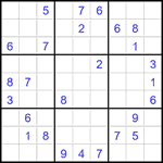 Судоку 9х9 #2033 средний Судоку 9х9 #2033 средний