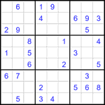 Судоку 9х9 #2036 средний Судоку 9х9 #2036 средний