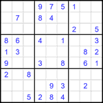 Судоку 9х9 #2038 средний Судоку 9х9 #2038 средний