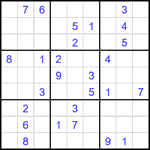 Судоку 9х9 #2041 средний Судоку 9х9 #2041 средний