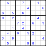 Судоку 9х9 #2042 средний Судоку 9х9 #2042 средний