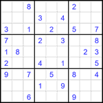 Судоку 9х9 #2043 средний