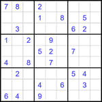 Судоку 9х9 #2044 средний