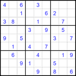 Судоку 9х9 #2045 средний