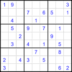 Судоку 9х9 #2046 средний